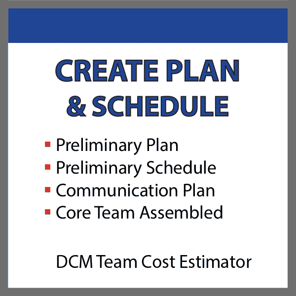 Create Plan and Schedule